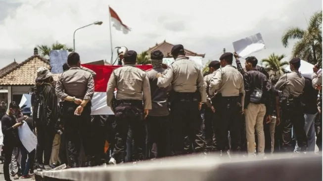 1.273 Personel Gabungan Amankan Aksi Demonstrasi di Jakarta Pusat