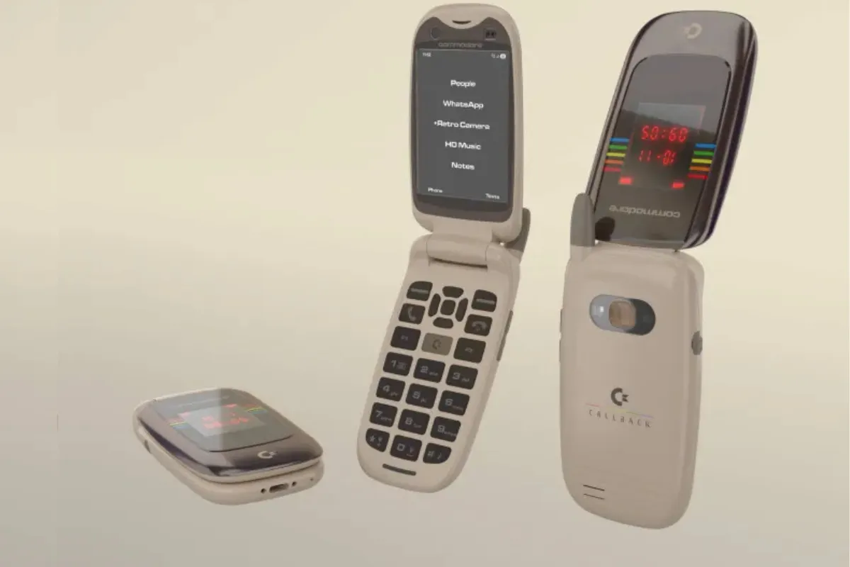 Commodore Luncurkan Ponsel Lipat Callback 8020 Tanpa Akses Media Sosial