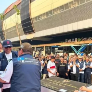 Halte Transjakarta Setiabudi Resmi Berganti Nama Jadi Halte Integritas