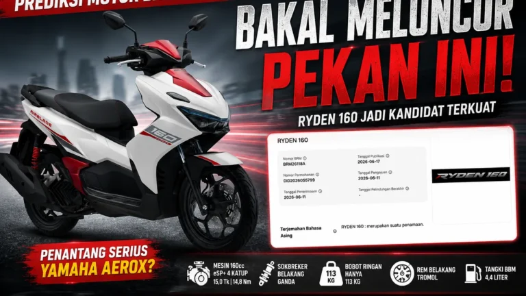 Honda Siapkan Peluncuran Motor Baru Ryden 160 Pekan Ini di Jakarta