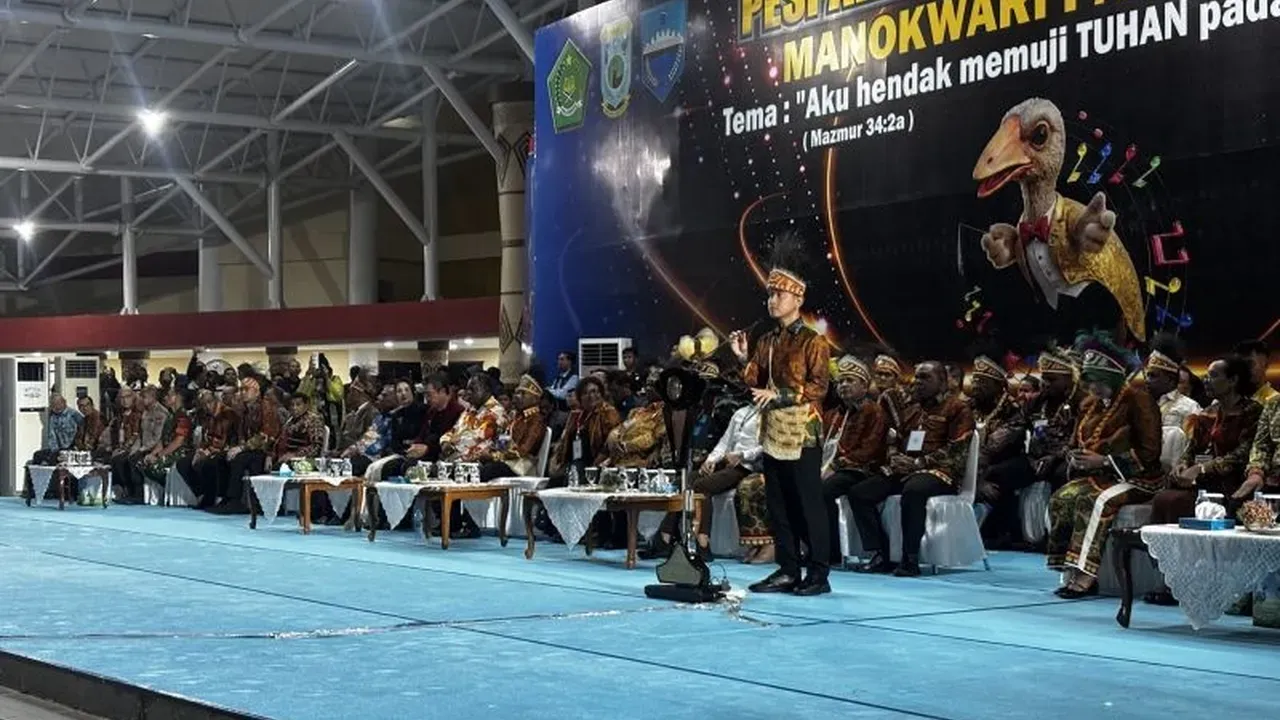 Wapres Gibran Buka Pesparawi Nasional XIV dan Tekankan Perdamaian di Papua